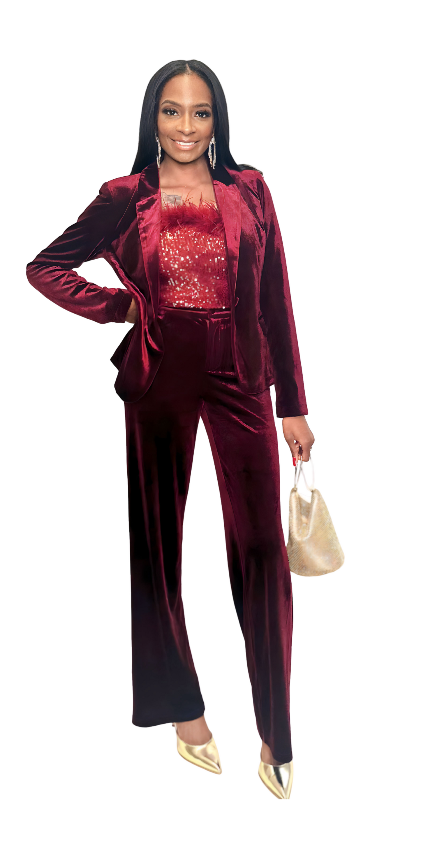 Burgundy Pants