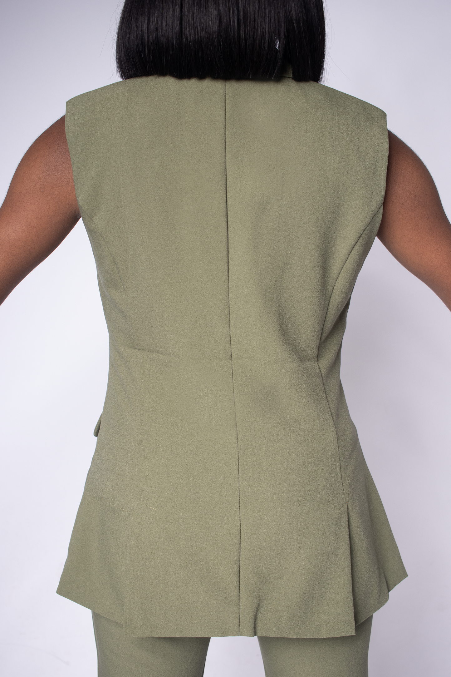 Polished Olive Vest