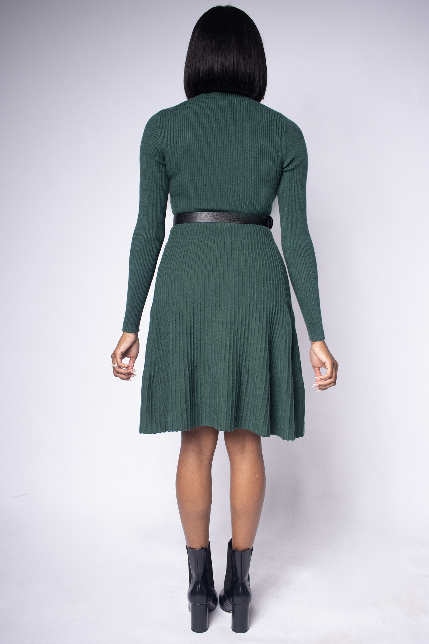 Professionally Chic A-line Sweater Dress